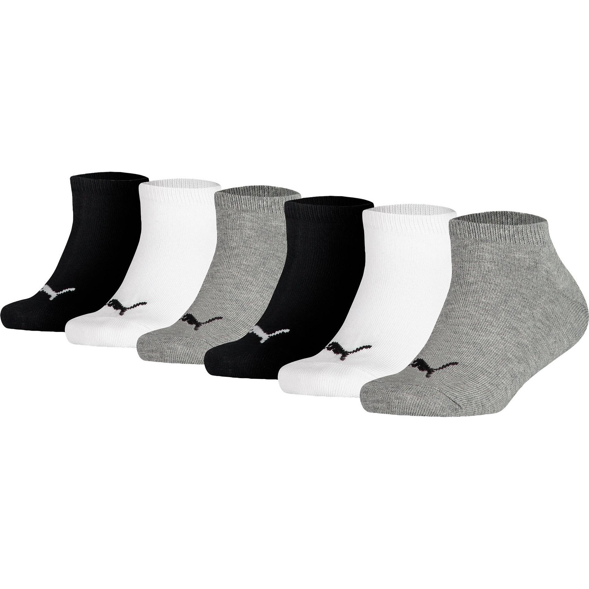 Puma, Herren, Socken, Kinder Unsichtbar 6p, Grau, (6er Pack, 27 - 30)