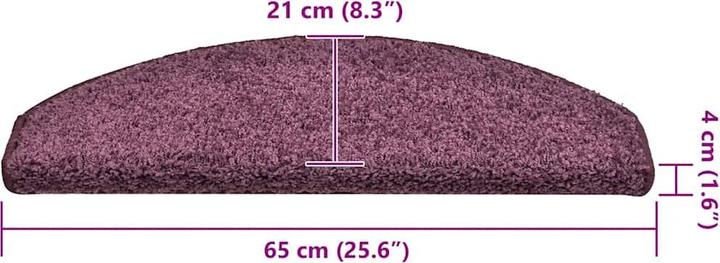 Immagine prodotto vidaXL Treppenmatte (65 x 21 cm)