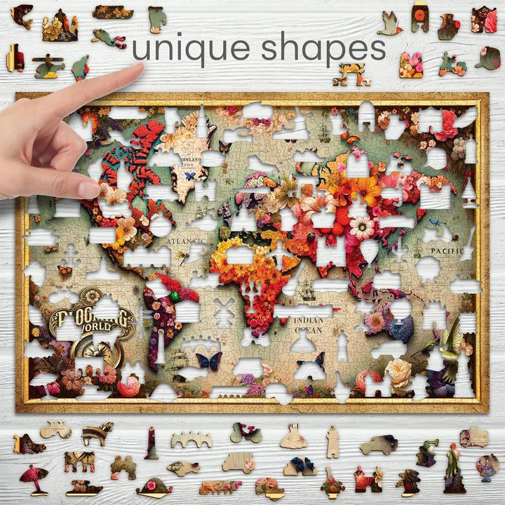 Produktbild WoodenCity Colorful Map (1010 Teile)