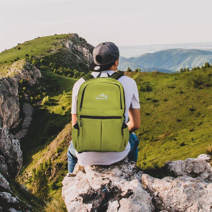 Actual product image Intirilife Foldable Backpack in Lime (36 l)