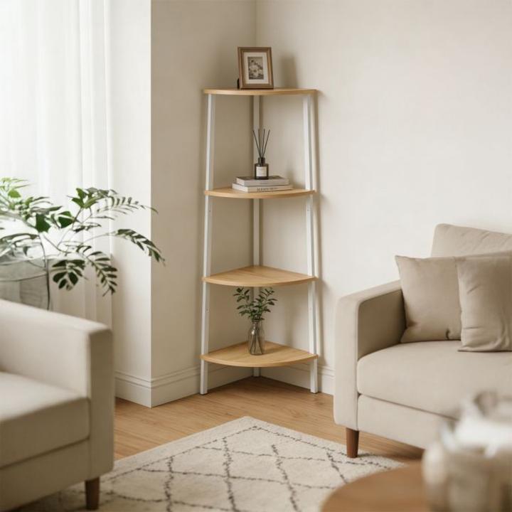 Produktbild Relaxdays Eckregal (44.50 x 31.50 x 125 cm)