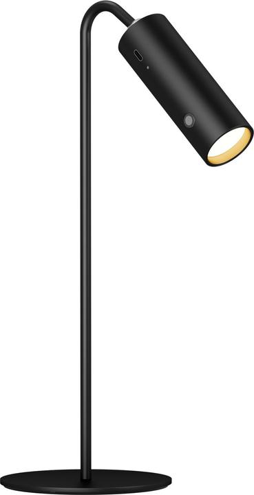 Emke LED Tischlampe kabellos, 6-in-1, dimmbar, Touch LED, Schwarz, 3 Farbmodi, magnetische Wandleuchte, U