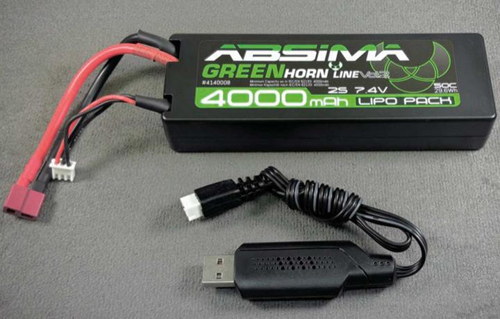 Absima Modellbau-Akkupack (LiPo) 7.4 V 4000 mAh Softcase T-Stecker (7.40 V, 4000 mAh)