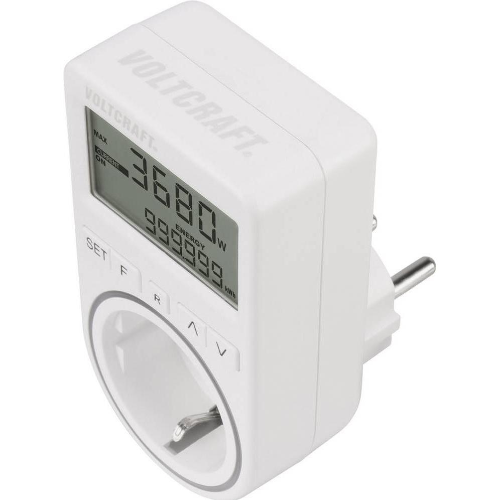 Voltcraft, Energiemessgerät, SEM4500 Energiekosten-Messgerät Kostenprognose, Alarmfunktion, Stromtarif einstellbar