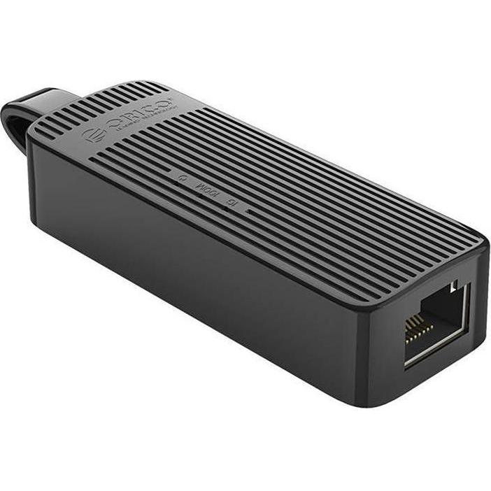 Orico Adattatore di rete da USB a RJ45 (nero) (USB 2.0), Adattatore di rete, Nero