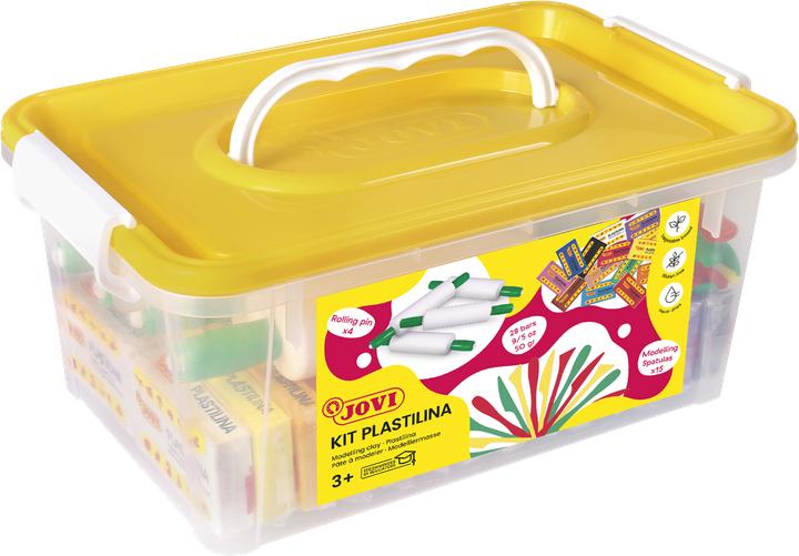 Actual product image Jovi PLASTILINA Knetmasse Box mit Knetrollen & Modellierspach
