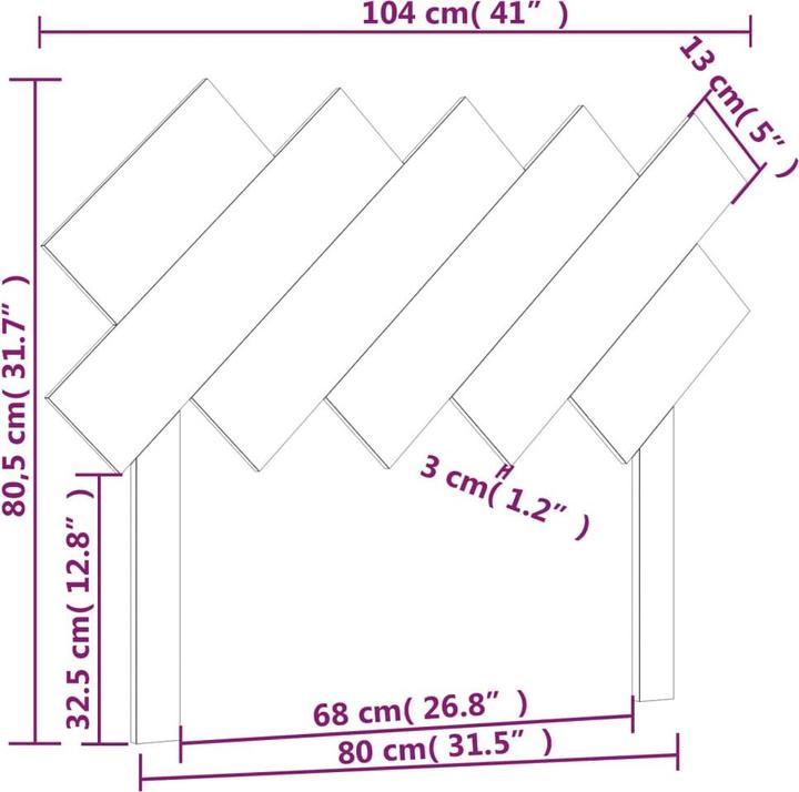 Produktbild VidaXL Ute (104 x 3 x 80.5 cm)