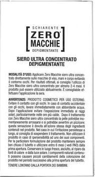 Image du produit Zero Macchie Concentré de sérum éclaircissant pour dépigmentation