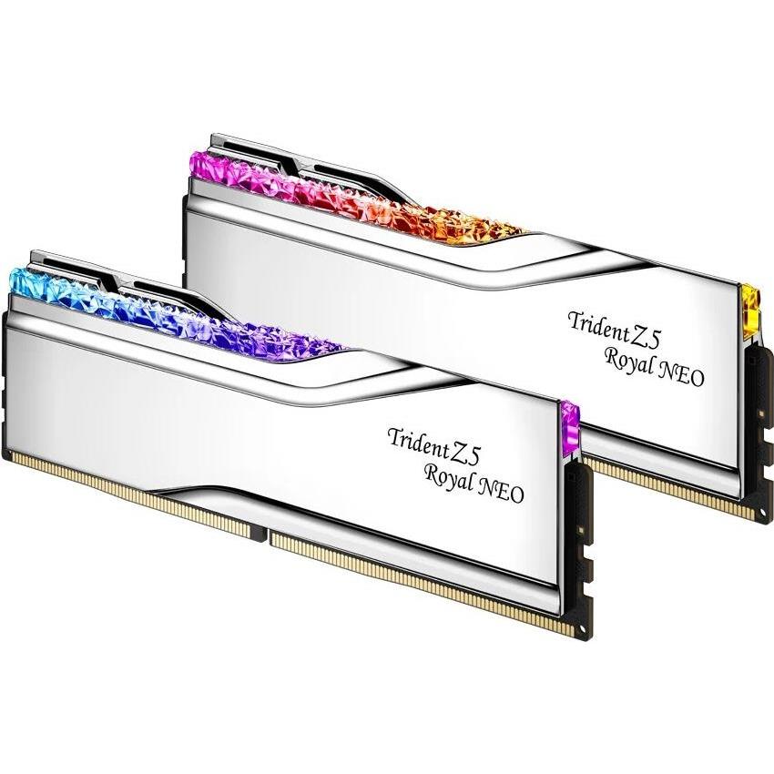 G.Skill Trident Z5 Royal Neo (2 x 16GB, 8000 MHz, DDR5-RAM, DIMM), RAM, Silber