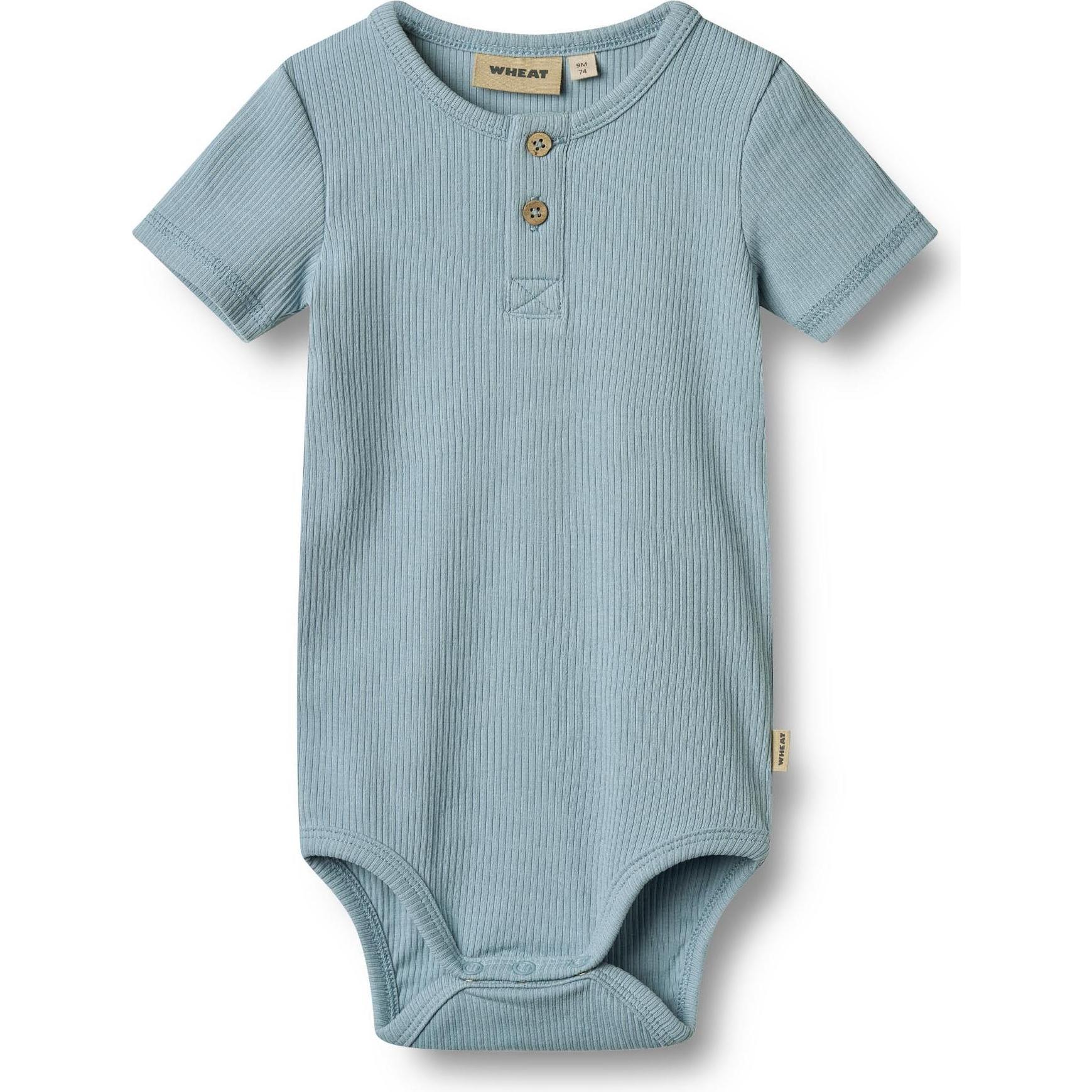 Wheat, Unisex, Body, Kid's Body S/S Magnus, Türkis, (68)