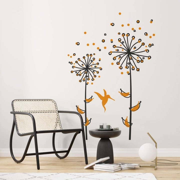 Immagine prodotto Trenddeko Dente di leone arancione (110 x 160 cm, 82 x 120 cm, 120 x 180 cm, 96 x 140 cm, 69 x 100 cm)