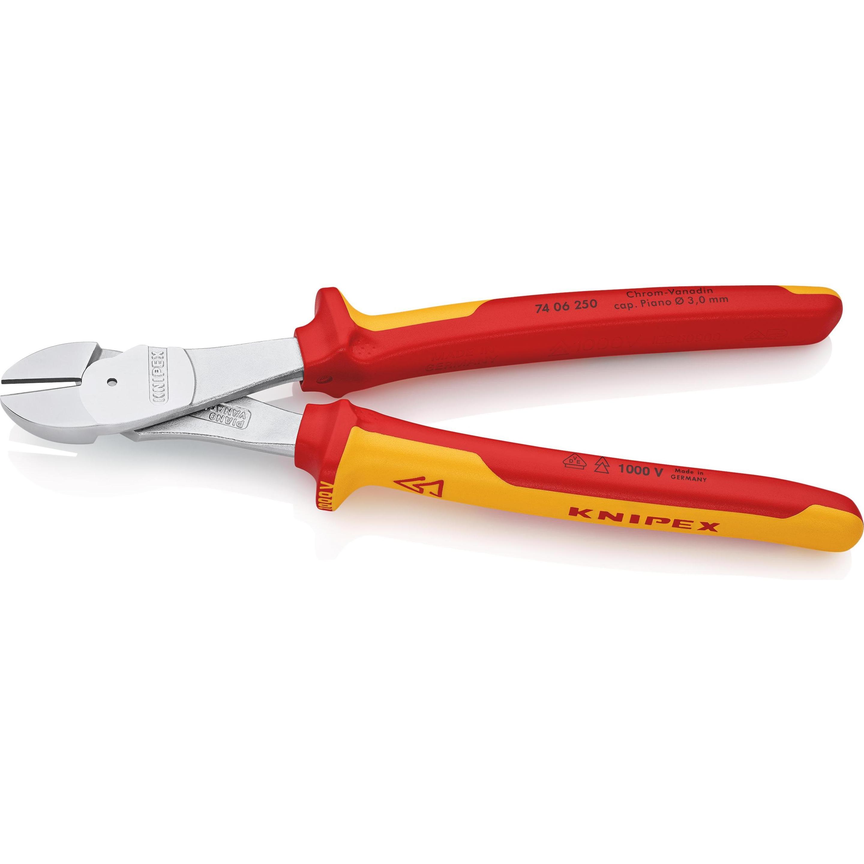 Knipex, Bolzenschneider + Seitenschneider, Kraft-Seitenschneider (255 mm)