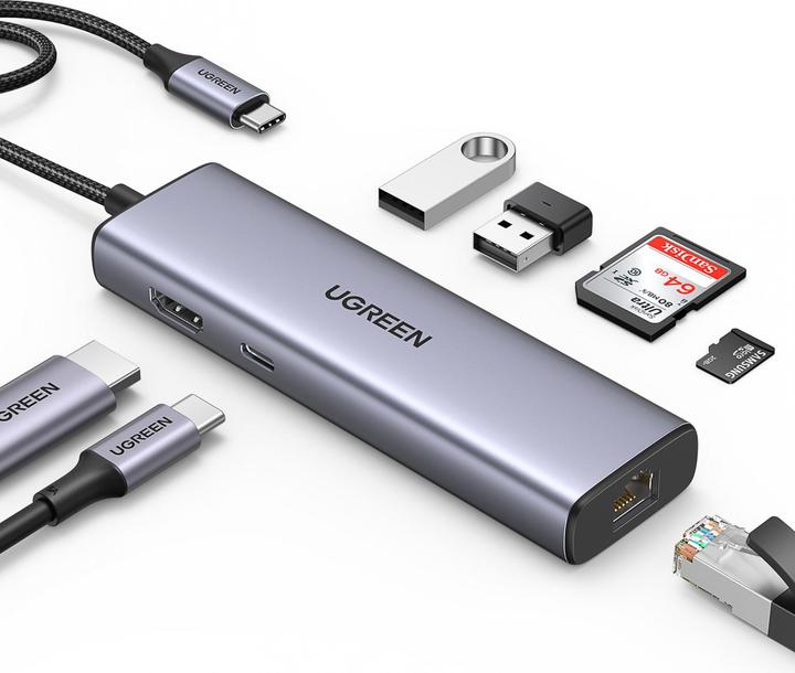 Image du produit Ugreen USB Hub 3.0 (USB-C, 5 Ports)