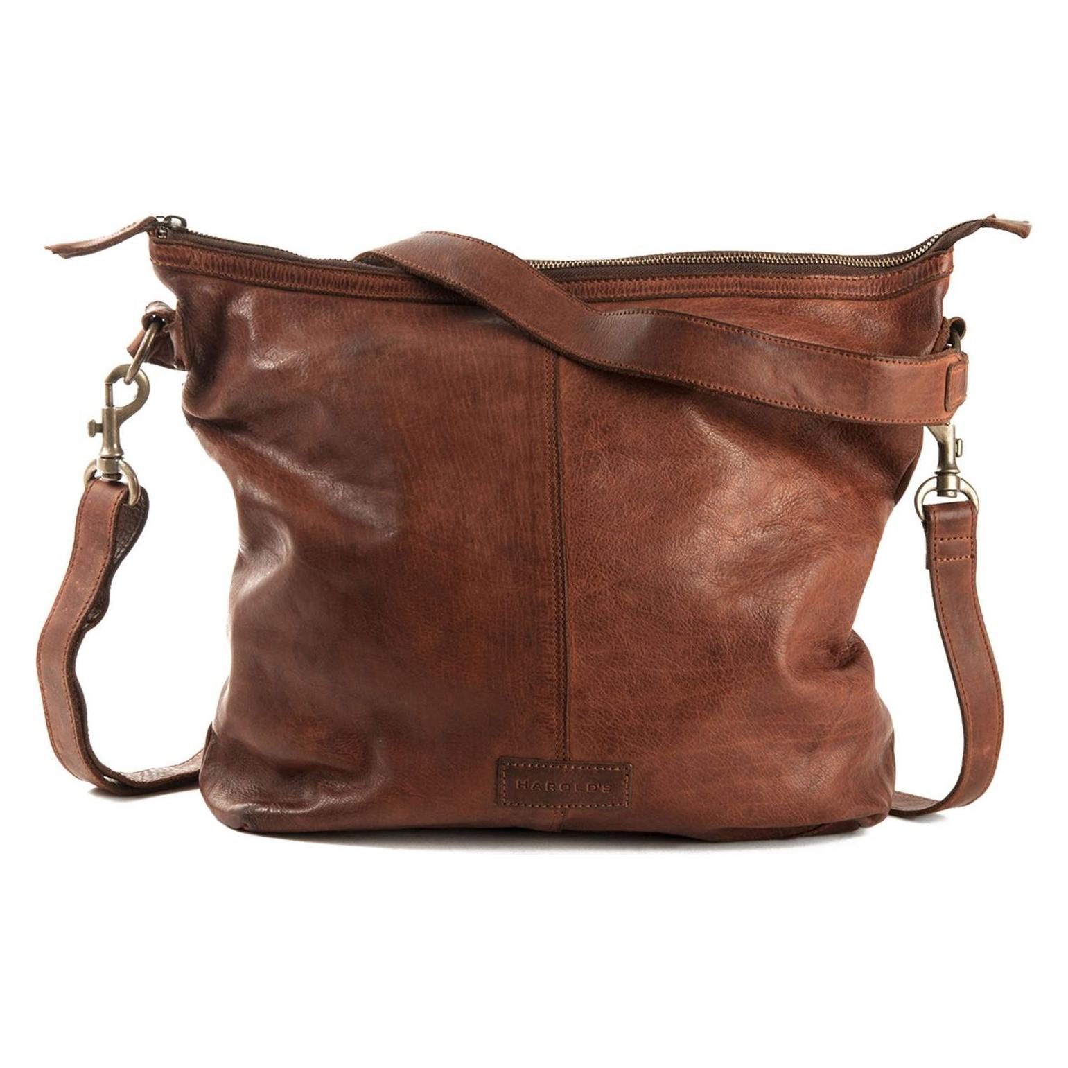 Harolds, Handtasche, Schultertasche Leder 30 Cm, Braun