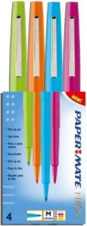 Paper Mate Faserschreiber Flair M 4er Etui HG/M/O/T (4x)