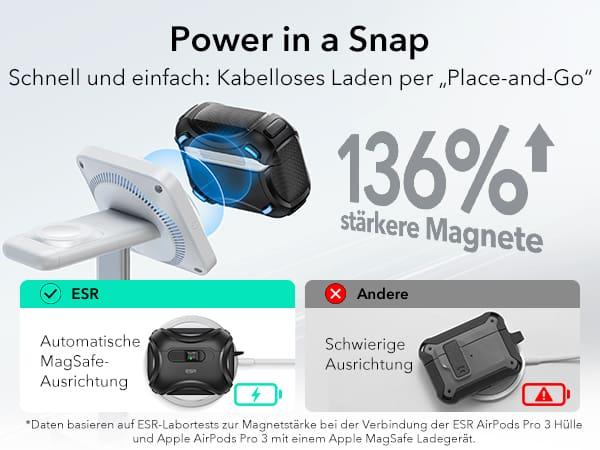 Actual product image ESR Cyber FlickLock HaloLock AirPods Pro 3 (Charging case cover)