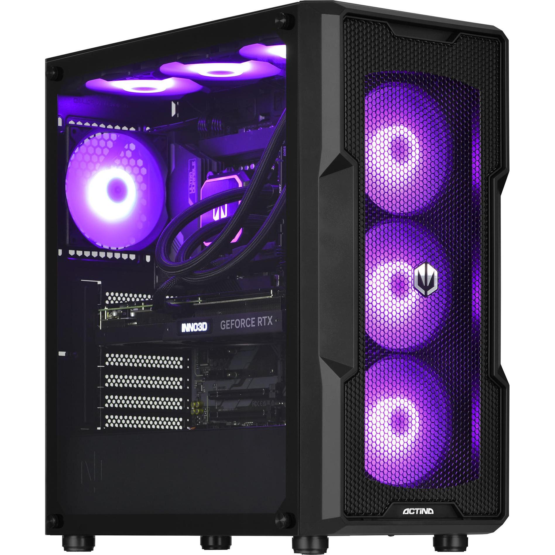 Actina 5901443406297 PC AMD Ryzen™ 7 9800X3D 32 GB DDR5-SDRAM 1 TB SSD NVIDIA GeForce RTX 4070 Ti Su (AMD Ryzen 7 9800X3...