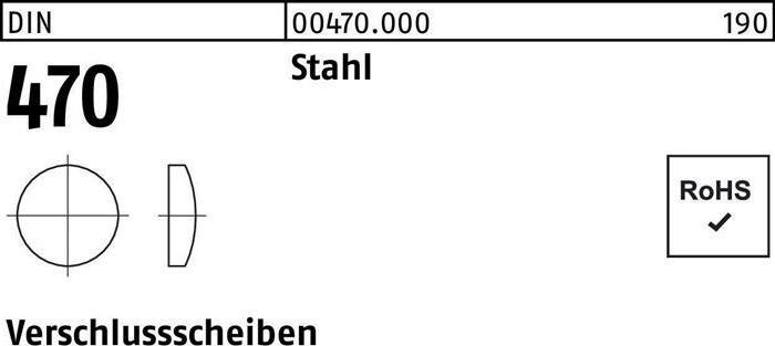 Rondella di sicurezza DIN 470 42 acciaio