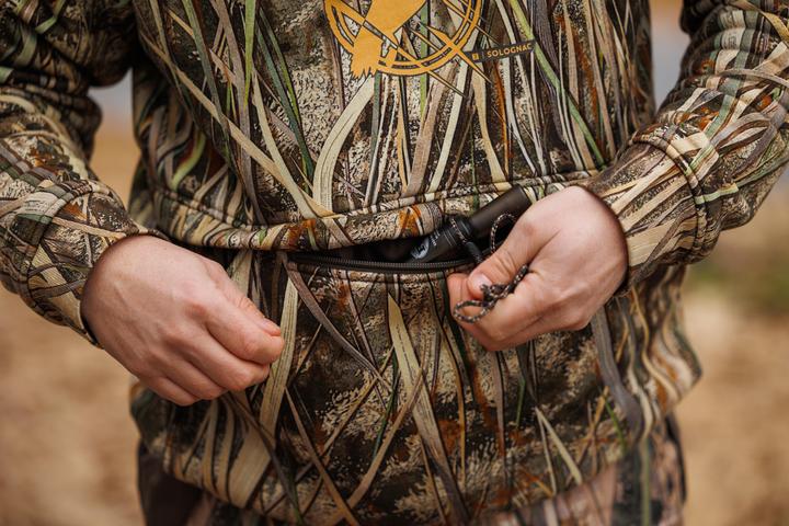 Image du produit Solognac Sweatshirt Warm Camouflage Chasse Coton