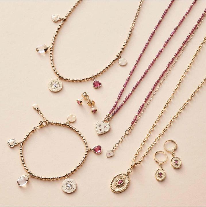 Image du produit Leonardo Kette (Acier inoxydable IP Or, Verre, 45 cm)