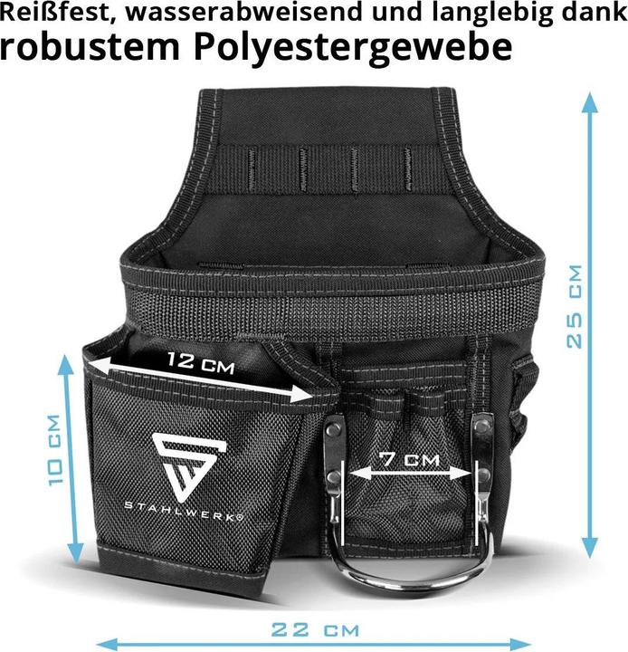 Produktbild Stahlwerk Werkzeuggürtel Werkzeug Gürteltasche Handwerkergürtel aus Polyester (1 Teil)