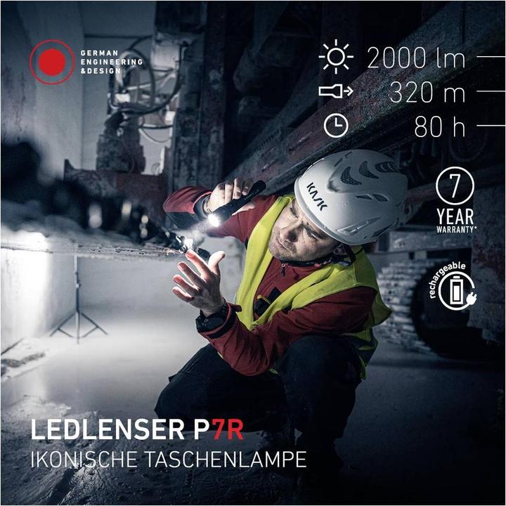 Actual product image Ledlenser Akku-Taschenlampe P7R 25-120072000Lumen (15.90 cm, 1200 lm)