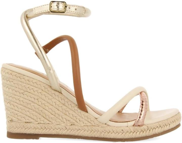 Actual product image Gioseppo Rometta Adjustable Ankle Strap Wedge Espadrilles (40)