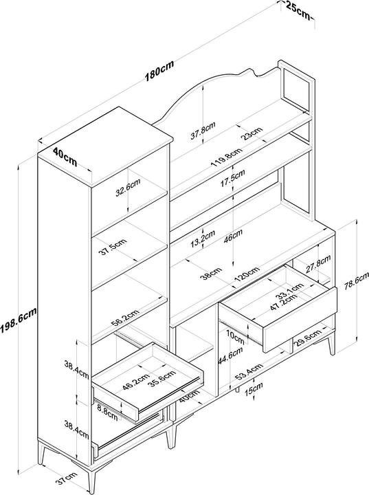 Produktbild Skye Decor JE149 (280 x 40 x 198.50 cm)