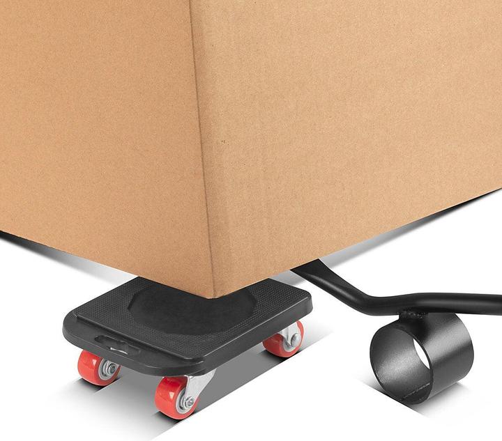 Produktbild Stahlwerk Möbeltransport Set 4 Transportroller und 1 praktischer Möbelheber (400 kg)