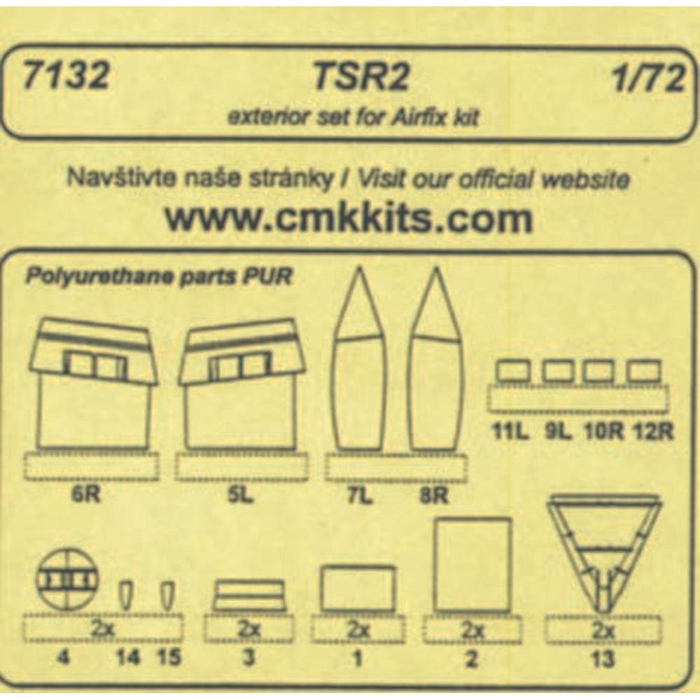 CMK TSR 2 - exterior set für Airfix Bausatz