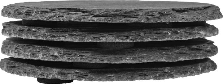 Produktbild Cocon Kerzenuntersetzer Ø 10 cm, Schiefer, Schwarz, 4 Stück