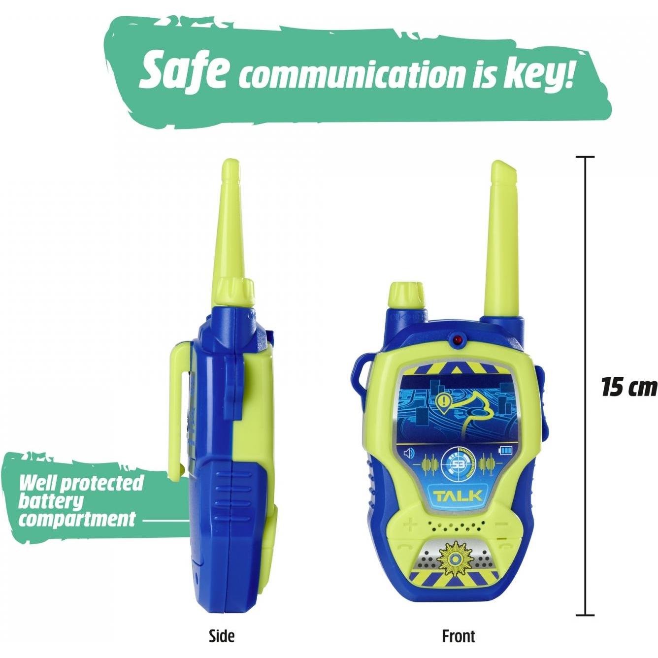 Thumbnail - Dickie Walkie Talkie Polizei (0.10 km), Walkie-Talkie, Blau, Gelb