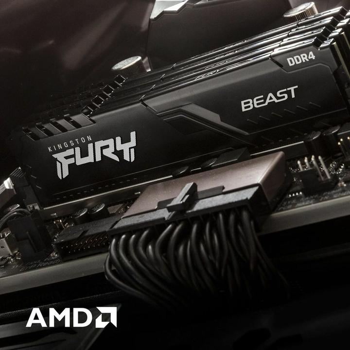 Actual product image Kingston FURY Beast (1 x 16GB, 3600 MHz, DDR4-RAM, DIMM)