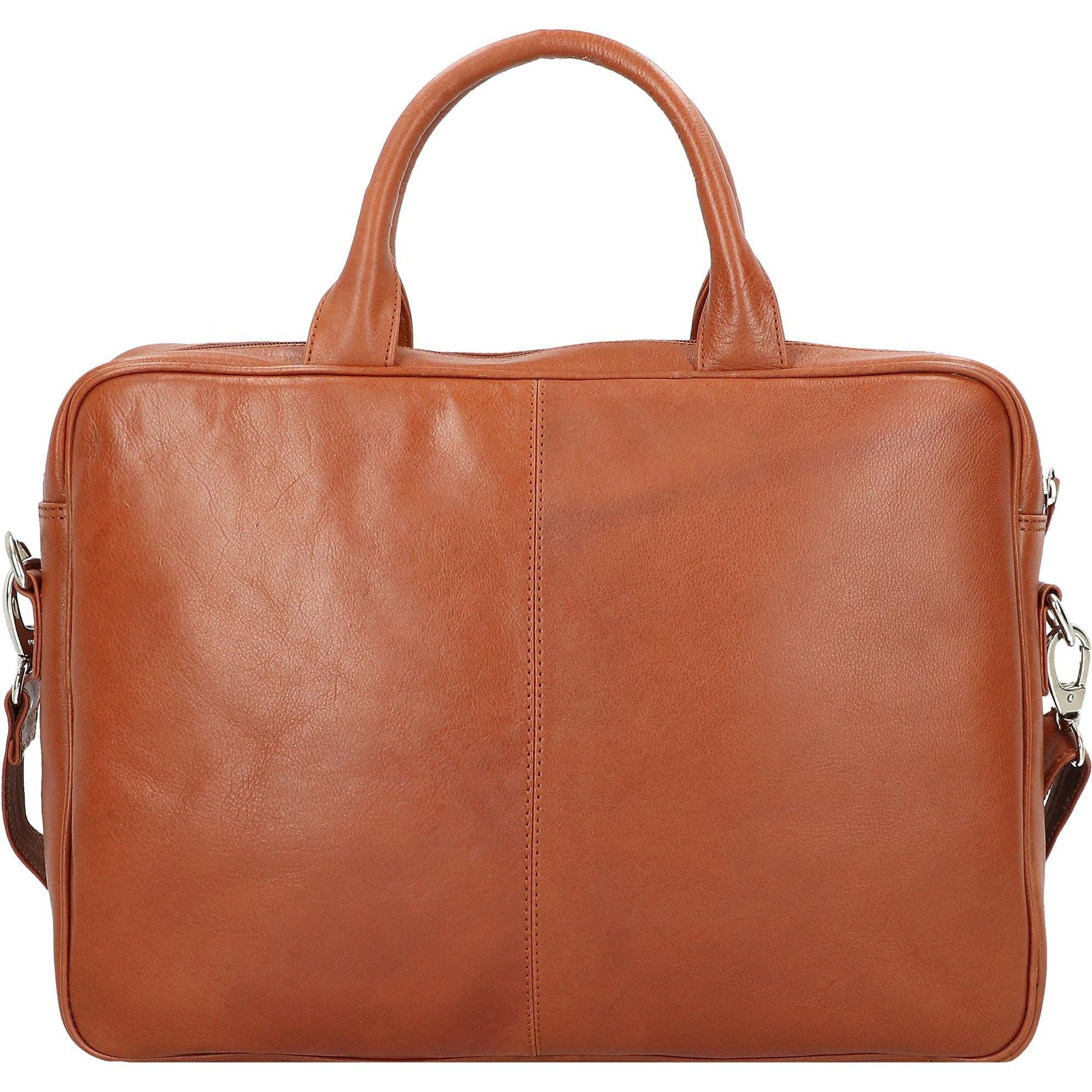 Dermata Aktetas/Schoudertas Leder 2840 Cognac (14.57"), Notebooktasche, Braun