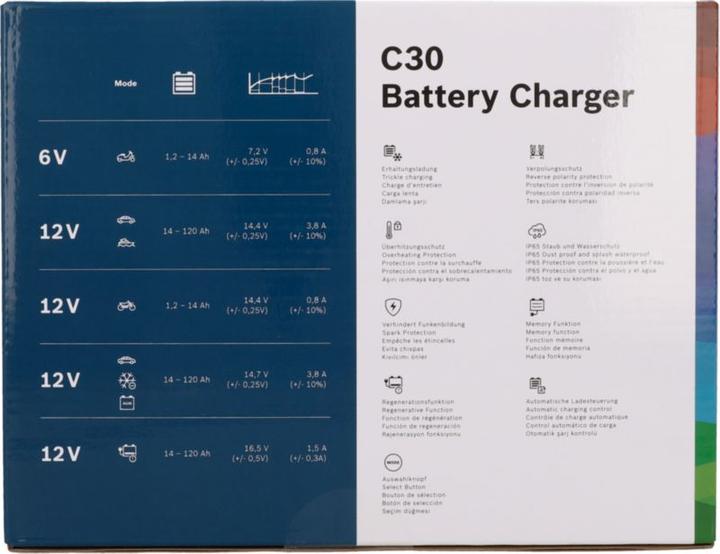 Actual product image Bosch Automotive C30 (6V, 12V, 3.80 A)