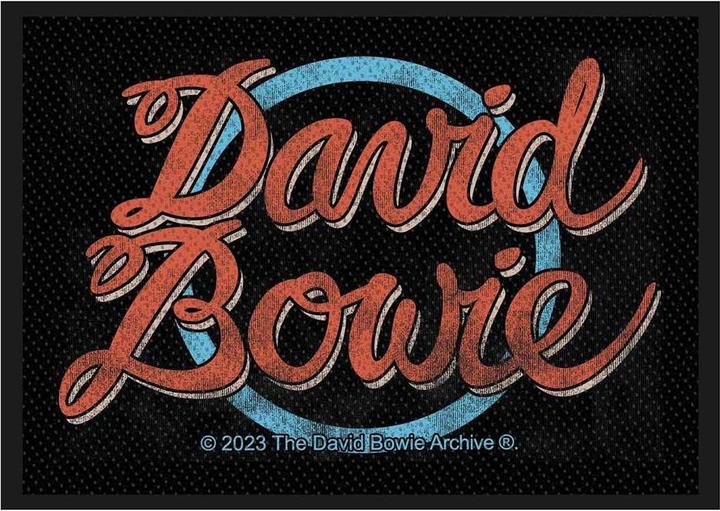 Actual product image David Bowie Logo Woven Standard Patch