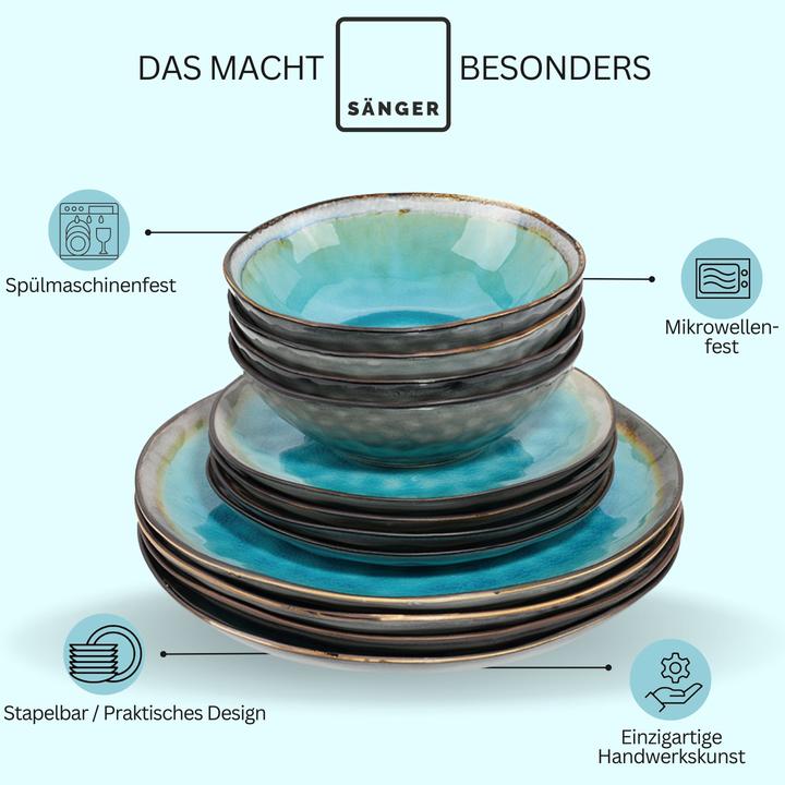 Produktbild Sänger Geschirr Tafelservice Capri (12 Stück)