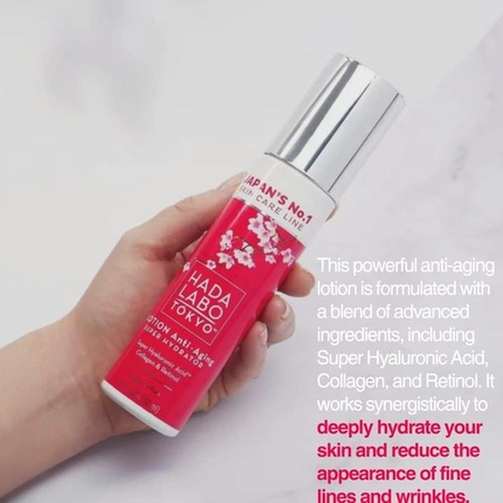 Produktbild Hada Labo Tokyo Anti-Ageing Super Hydrator Lotion mit Super-Hyaluronsäure, Collagen & Retinol für (150 ml)
