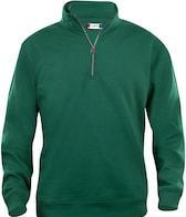 Immagine prodotto Felpa mezza zip Clique Basic 021033, poliestere, cotone, verde bottiglia, L (L)