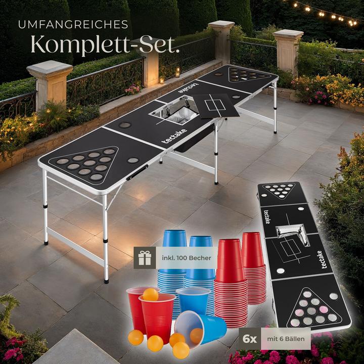 Produktbild tectake Bierpongtisch (2 Spieler)