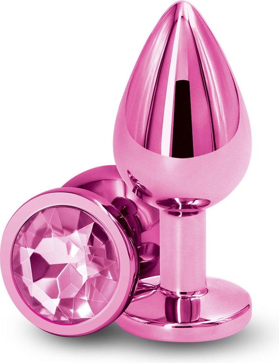 NS Novelties Plug bijou aluminium chromé violet M