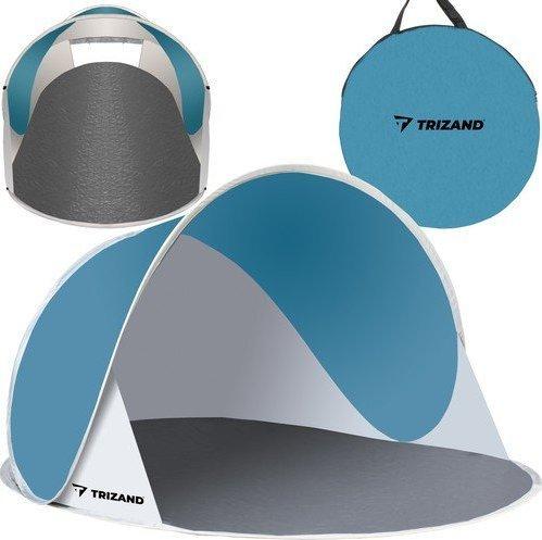 Trizand Strandzelt 145x100x70 cm - Türkis - Grau (145 cm)