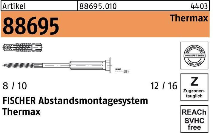 Image du produit Fischer TherMax 10/240 M8 (20 pcs)