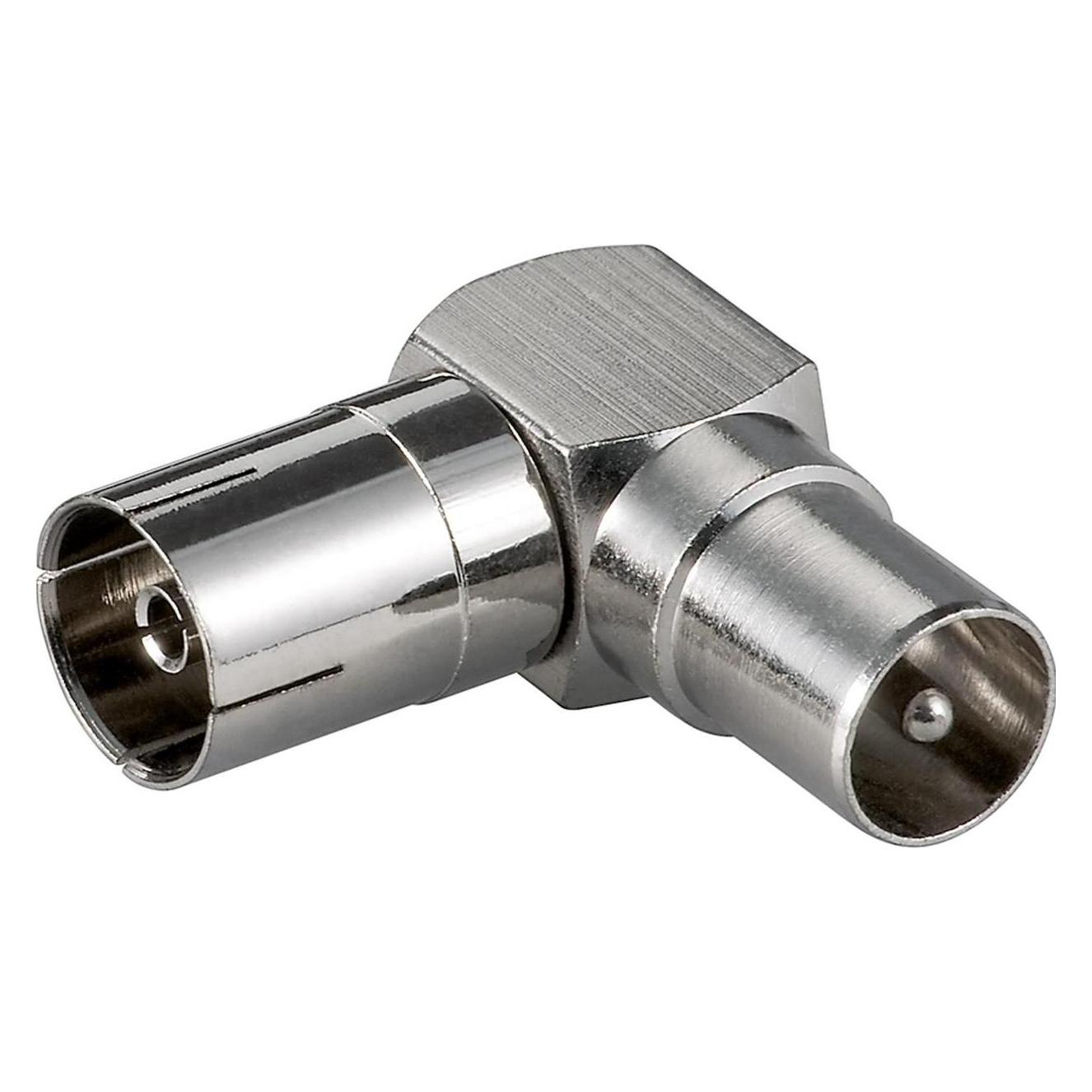 Goobay Koax-Winkeladapter, Koax-Buchse > Koax-Stecker 90- Vpe, 10 (Stecker Und Verbinder), Antennenkabel