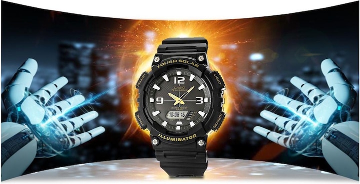 Actual product image Casio SOLAR AQ-S810W-1BVDF Herrenuhr