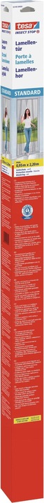 Produktbild tesa Insektenschutz STANDARD Lamellentür, Vorhang mit Klettverschluss, ohne Bohren (95 x 220 cm)