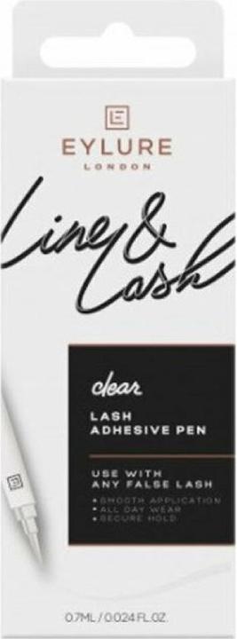 Eylure LINE & LASH 2-in-1 lash adhesive eyeliner #crystal clear 0,7 (Wimpernkleber)