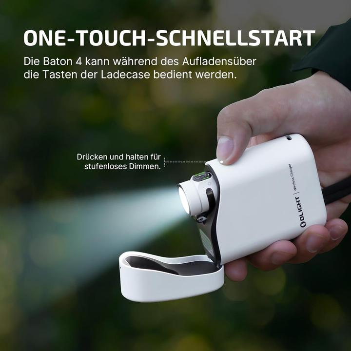 Produktbild Olight Aufladbare Taschenlampe mit 1300 Lumen, wasserdicht IPX8, Magnet und 6 Modi für Camping und Haushalt (1300 lm)