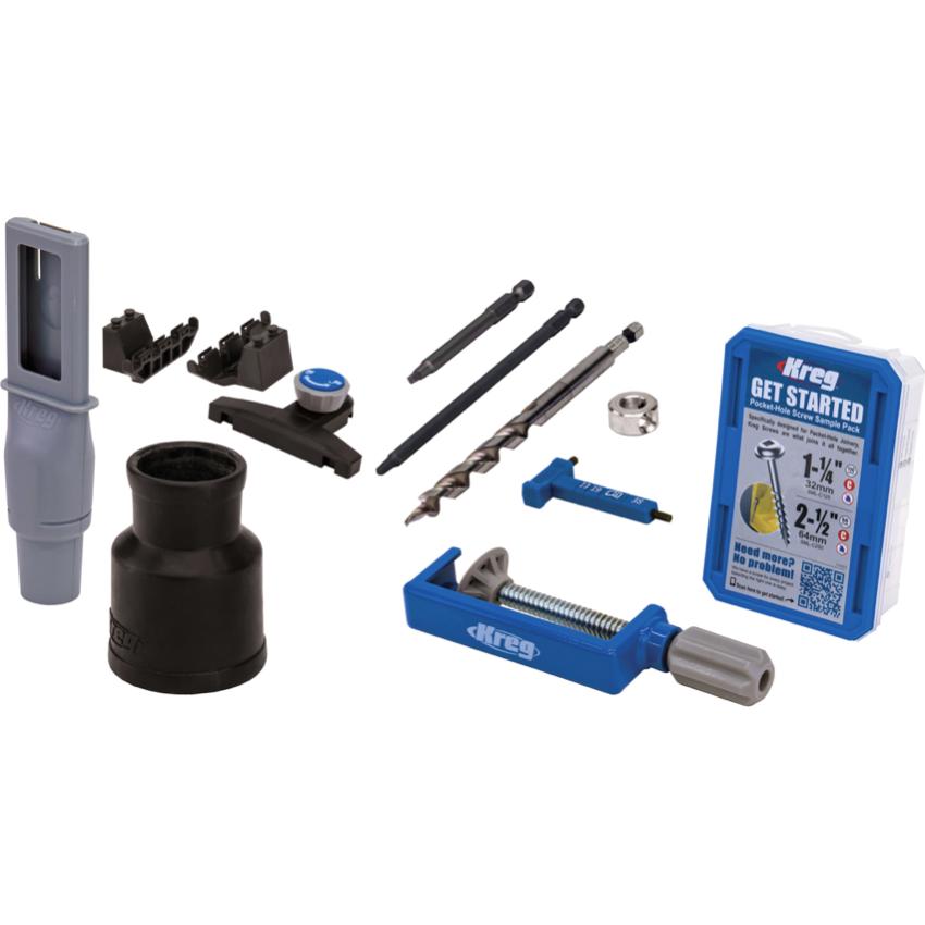 Thumbnail - Kreg, Zubehör Maschine, Pocket Hole Jig 720 PRO Taschenloch Bohrschablone + Basis Station + Micro Bohrschablone + Stufe