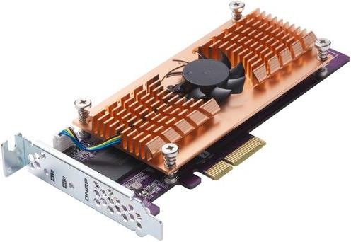 Actual product image QNAP M.2 PCIe NVM SSD expansion card